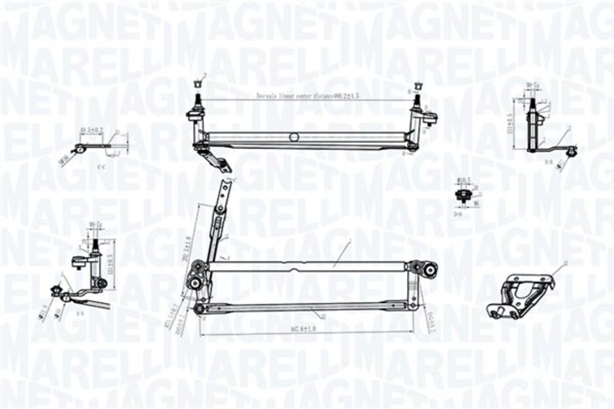 Magneti Marelli Tirante del tergicristallo 085570177010