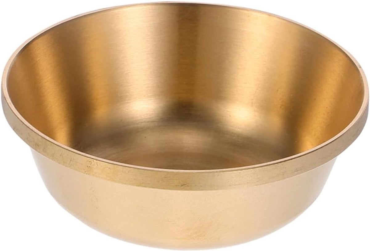 Decoratieve Kom van Messing Koperlegering in Goud