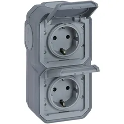 Legrand 069744L Plexo New FRAP 2-fach vorverdrah SSDO vertikal Steckklemme EB IP44