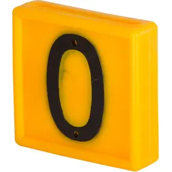 Kerbl Nummernblock, 1-stellig 10er Pack gelb gelb - 208480 - gelb