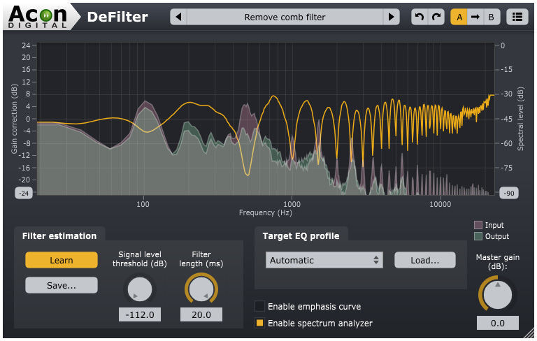 Acon Digital DeFilter