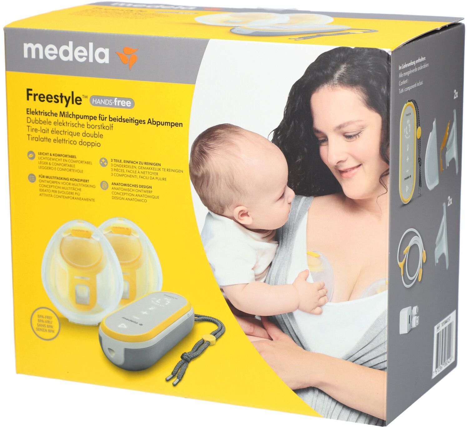 medela Elektrische Doppel-Milchpumpe Freestyle Hands-free 1 St