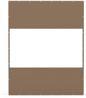 Domi Outdoor Living Domi Heavy-Duty Waterproof Clear PVC Curtain for Outdoor Gazebos and Patios