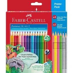 Faber Castell Buntstift Colour Grip 3,3 mm 18+4+2 Promo