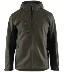 Softshelljacke "4753" - M - dunkeloliv/schwarz