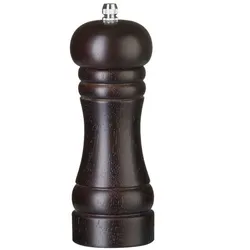 48x Pfeffermühle aus Holz,Holz dunkel,⌀57x(H)165mm