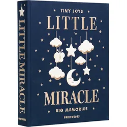 Fotoalbum Little Miracle Embroidered, marineblau