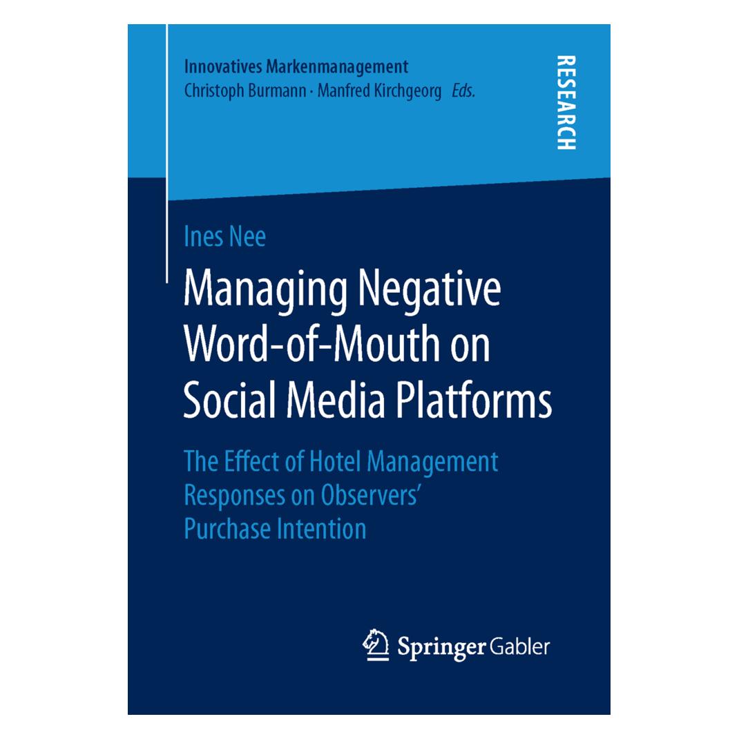 Springer Managing Negative Word-of-Mouth on Social Media Platforms (Englisch, Softcover, Ines Nee) (55811663)