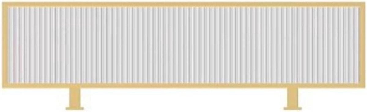 Bureau Scheidingswand Privacyscherm Kantoor Goud 100 x 30 cm