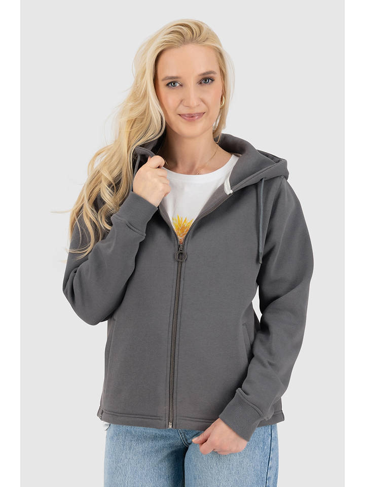 alife and kickin Sweatjacke in Grau - XS