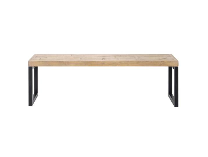 Banc de table industriel en bois recyclé l155cm