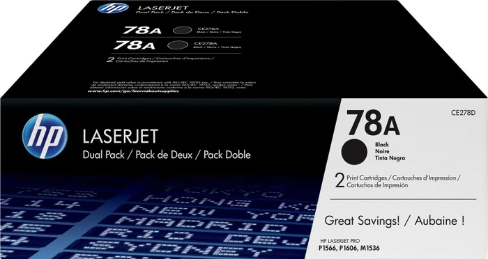 HP CE278AD no. 78A Dual Pack Schwarz, 2.100 Seiten