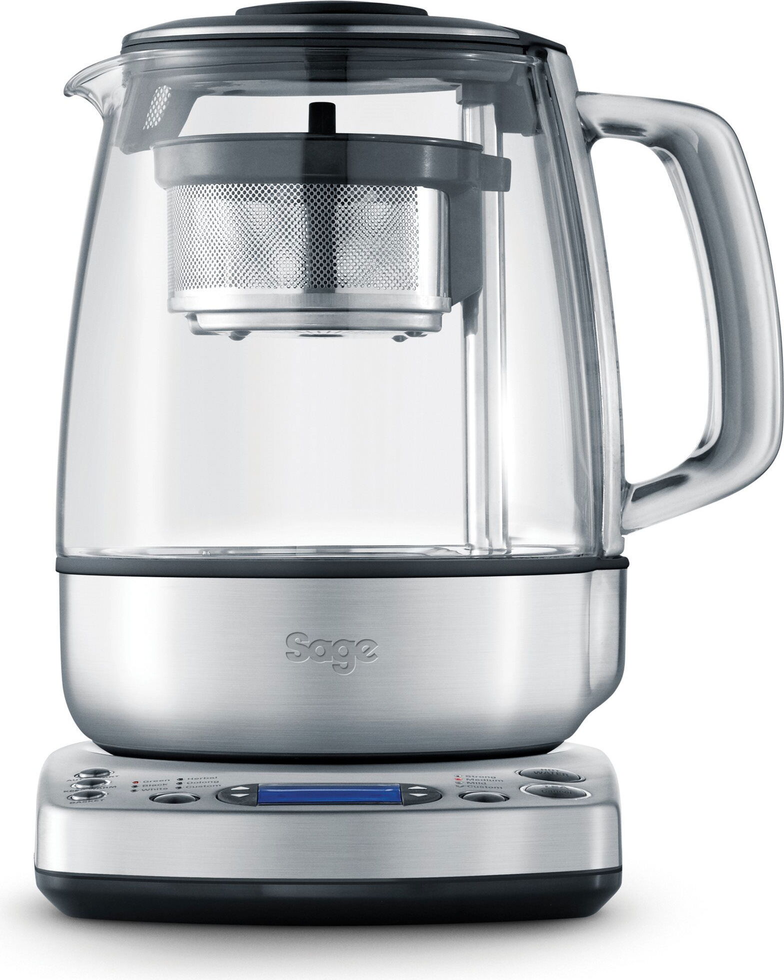 Sage Wasserkocher BTM800 mit Temperaturregelung und Teesieb, 1,5 L Glas