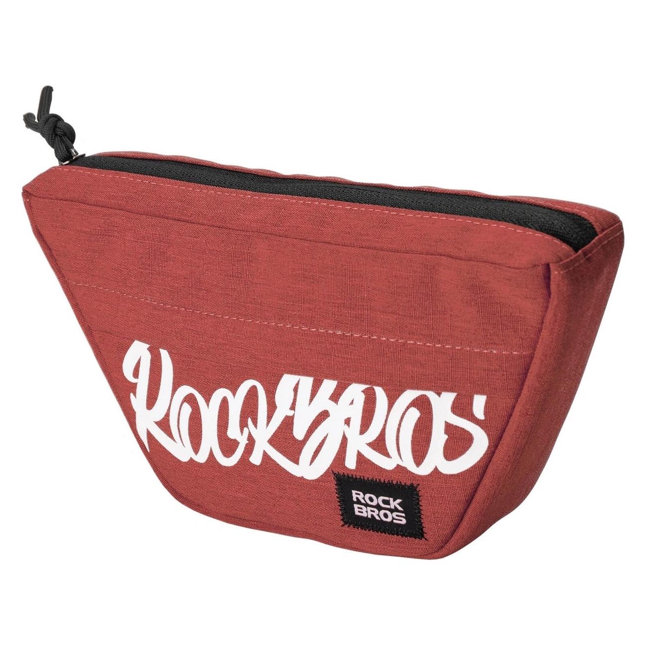 . Torba na kierownicę Rockbros G011 Flash Journey - trapezoidalna, czerwona (0.70 l, Lenkertasche) (5907769391323)