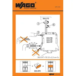 Wago 210-422 Handhabungsaufkleber 210422  - 100 Stück