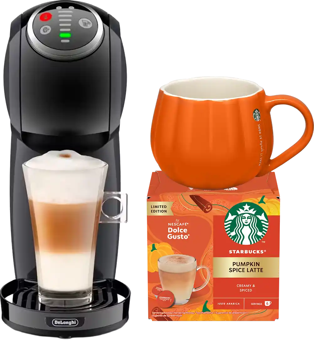 Delonghi   Dolce Gusto Genio S Plus (zwart) - 1 pakketten capsules + Koffiemok