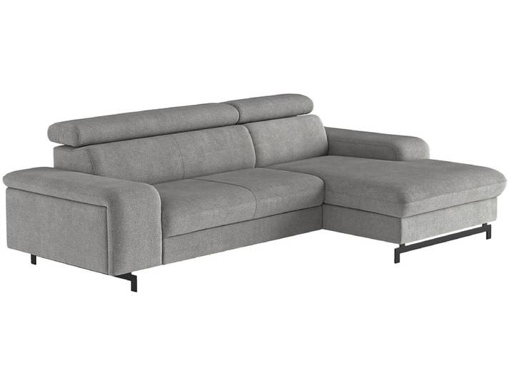 Ecksofa EMMA Stoff grau