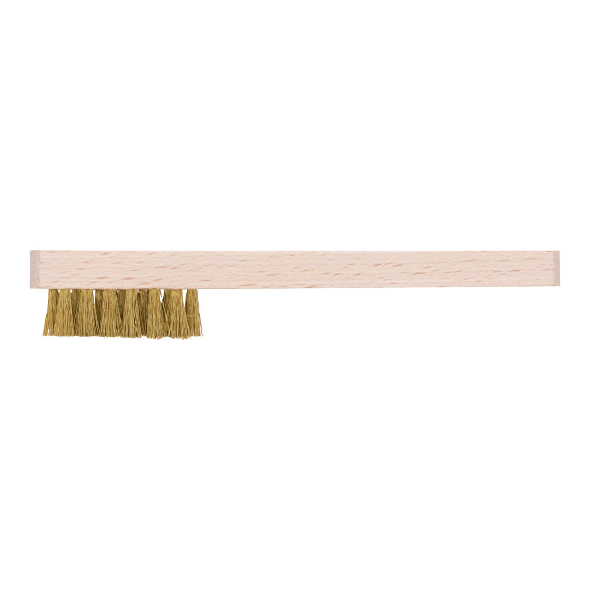Gedore Zündkerzenbürste, für Zündkerzen, Messingdrahtborsten 15 mm, mit Holzgriff, Drahtbürste, 280 mm lang, 647 (6531950)