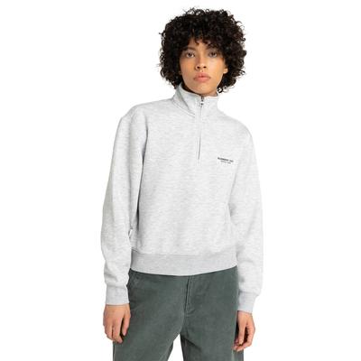 Sweatshirt ELEMENT "Element Co", Damen, Gr. S, grau (mid grau heather), Obermaterial: 85% Polyester, 15% Baumwolle., Sweatshirts Sweatshirt