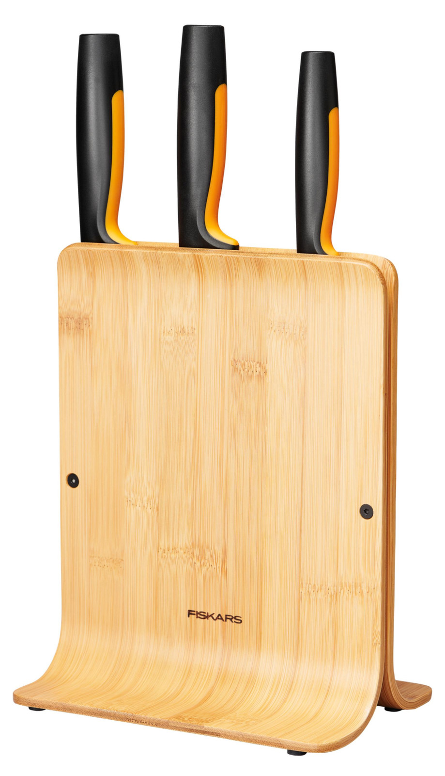 Fiskars Bamboe messenblok met 3 messen en paringmes