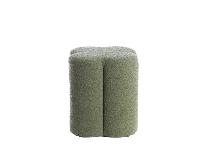 Pouf textile vert 38x38x45cm