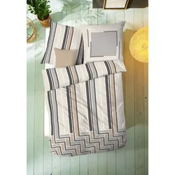 kaeppel Bettwäsche Satin Avion natur 155x220 cm + 80x80 cm
