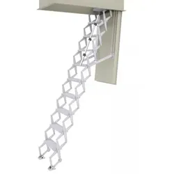 Dolle alu-top Bodentreppe Scherentreppe bis 279cm Raumhöhe 140x70cm mit U-Wert 0,58