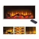 Acantha Aspire 75 Corner View elektrischer Einbaukamin 79,2 × 49 × 23,5 cm 3D LED Flamme 1-2 kW Fernbedienung Eckmodell