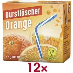 Durstlöscher Fruchtsaftgetränk »Orange« 12 Stück orange