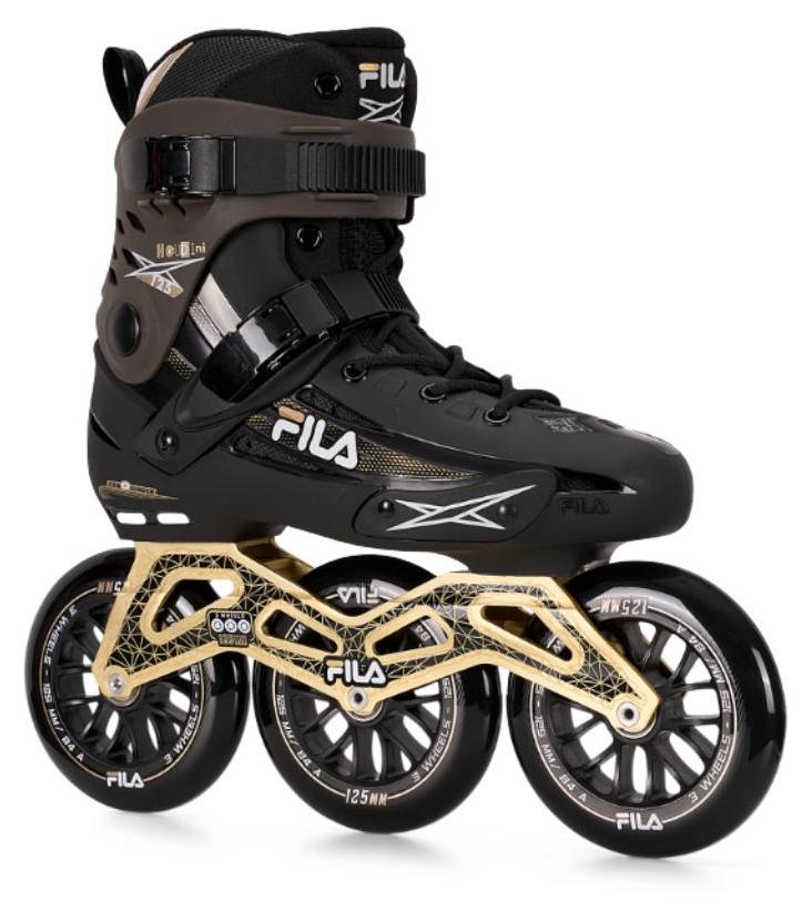 Fila Inlineskates Fila Houdini 125, Schwarz/Gold, Größe 8.0, 42, 3 Stück, 125