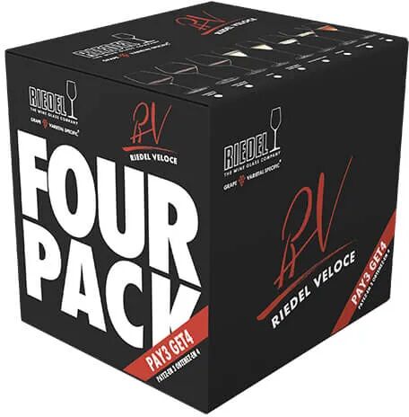 Riedel Veloce 4 For 3 Pinot Noir Nebbiolo Glasses