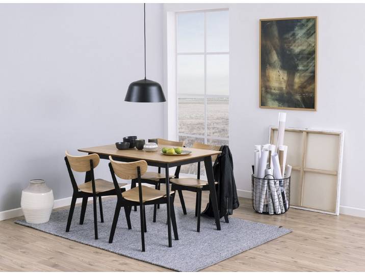ACTONA GROUP Esstisch Roxby (1-St), Küchentisch, Tischplatte in MDF und Eiche Furnier