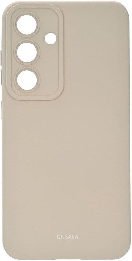 Onsala Samsung Galaxy S25 Silikone Touch Mobil Cover - Concrete