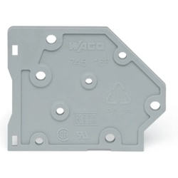 Wago 745-500 Abschlussplatte,grau 745500  - 100 Stück