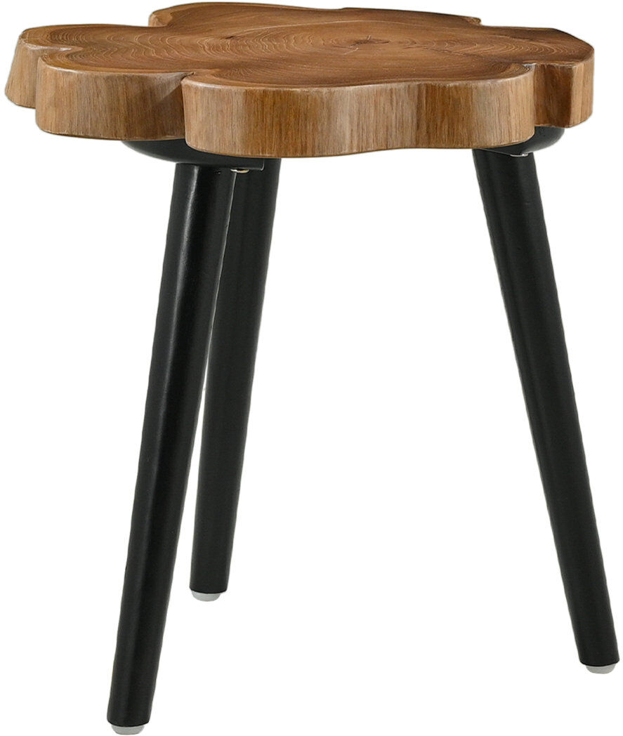 Alpen Home Alidade Solid Wood Three Leg Coffee Table Brown 45cm H X 40cm W X 40cm D