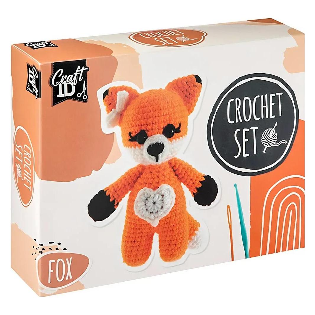 Legind Craft ID - Crochet kit fox, 13x8.5x17cm - (K-CR1700/GE) (K-CR1700/GE)