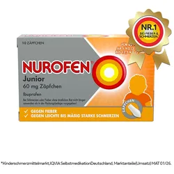 NUROFEN Junior 60mg 10 St Suppositorien