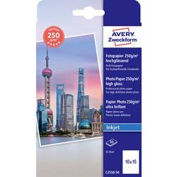 Avery-Zweckform Premium Photo Paper Inkjet C2550-50 Fotopapier 10 x 15 cm 250 g/m² 50 Blatt Hochglänzend