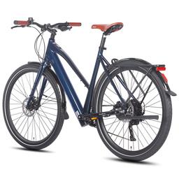 E-Bike F700W 36V10Ah Akku 25 km/h SHIMANO 9-Gang City E-Bike Blau