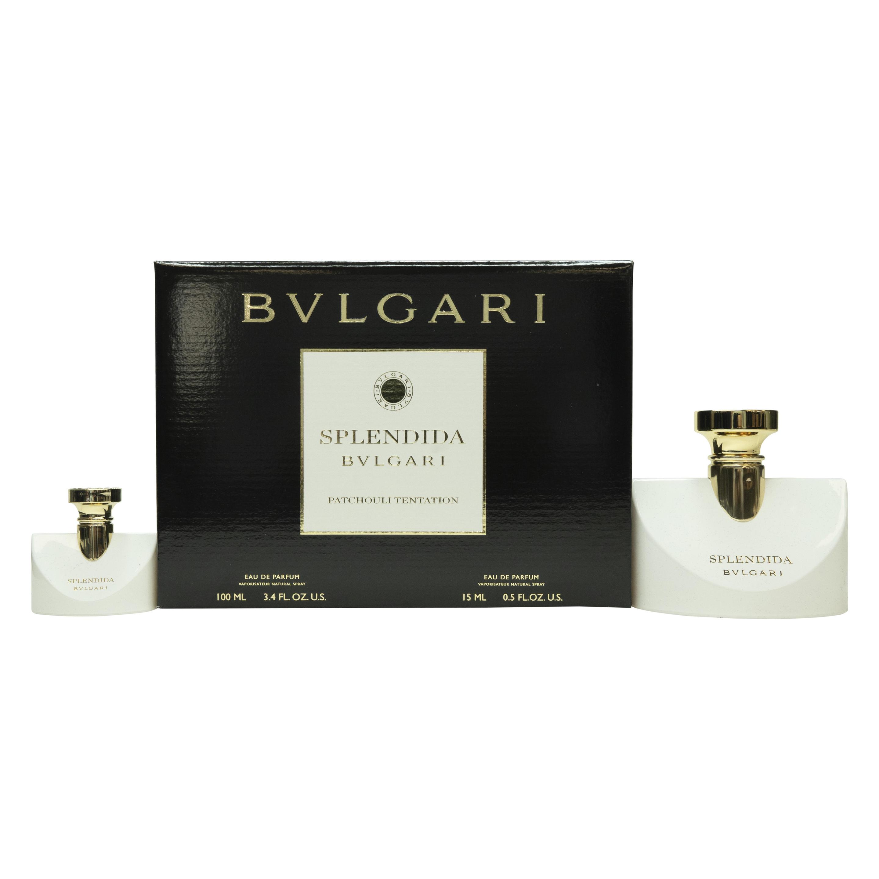 Bulgari Splendida Bvlgari Patchouli Tentation von Bvlgari für Frauen 2 Stück Geschenk-Set 3.4oz EDP Spray (100 ml) (49979307)