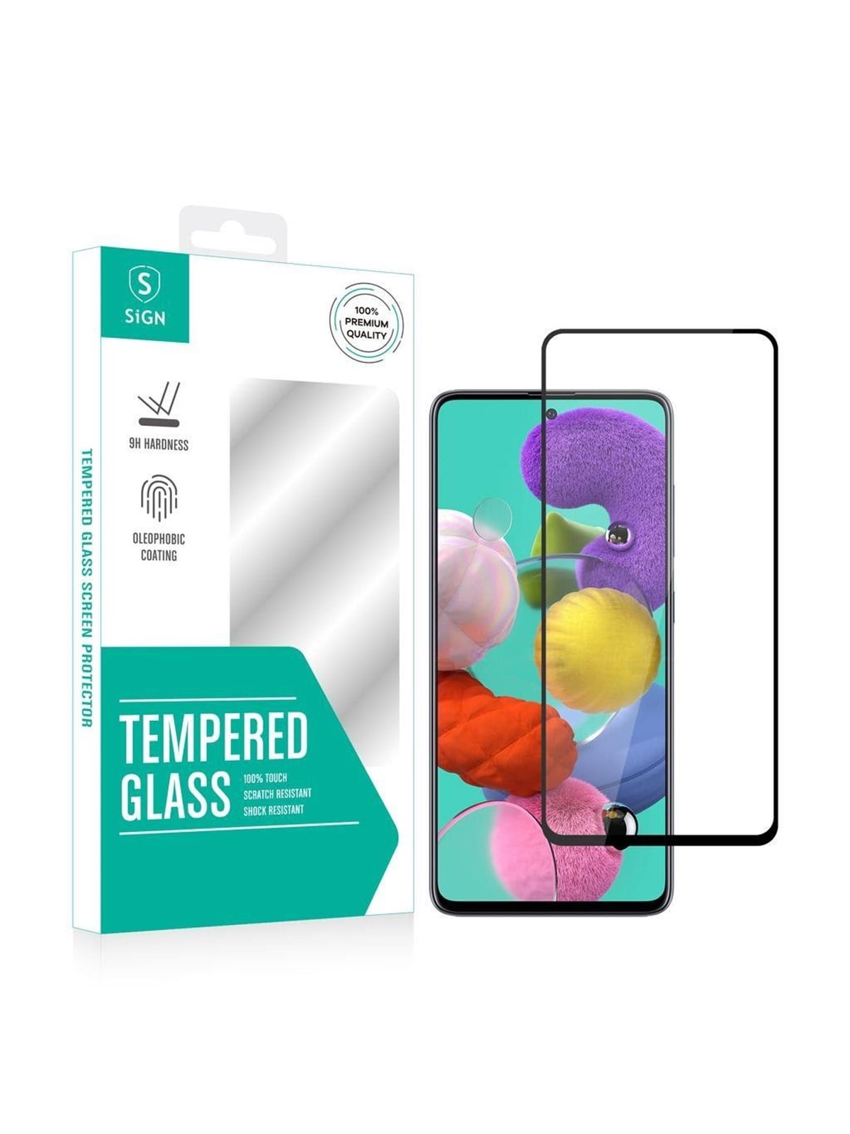 SiGN 2.5D Full Coverage Screen Protector Tempered Glass for Galaxy A51