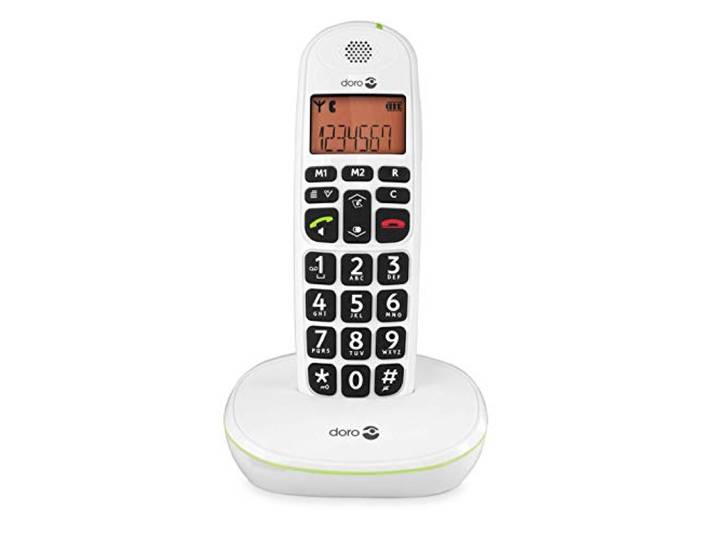 Doro witte dect draadloze telefoon zonder antwoordapparaat phoneeasy100w