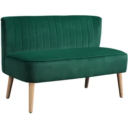 2-SITZER-SOFA Polyester Dunkelgrün