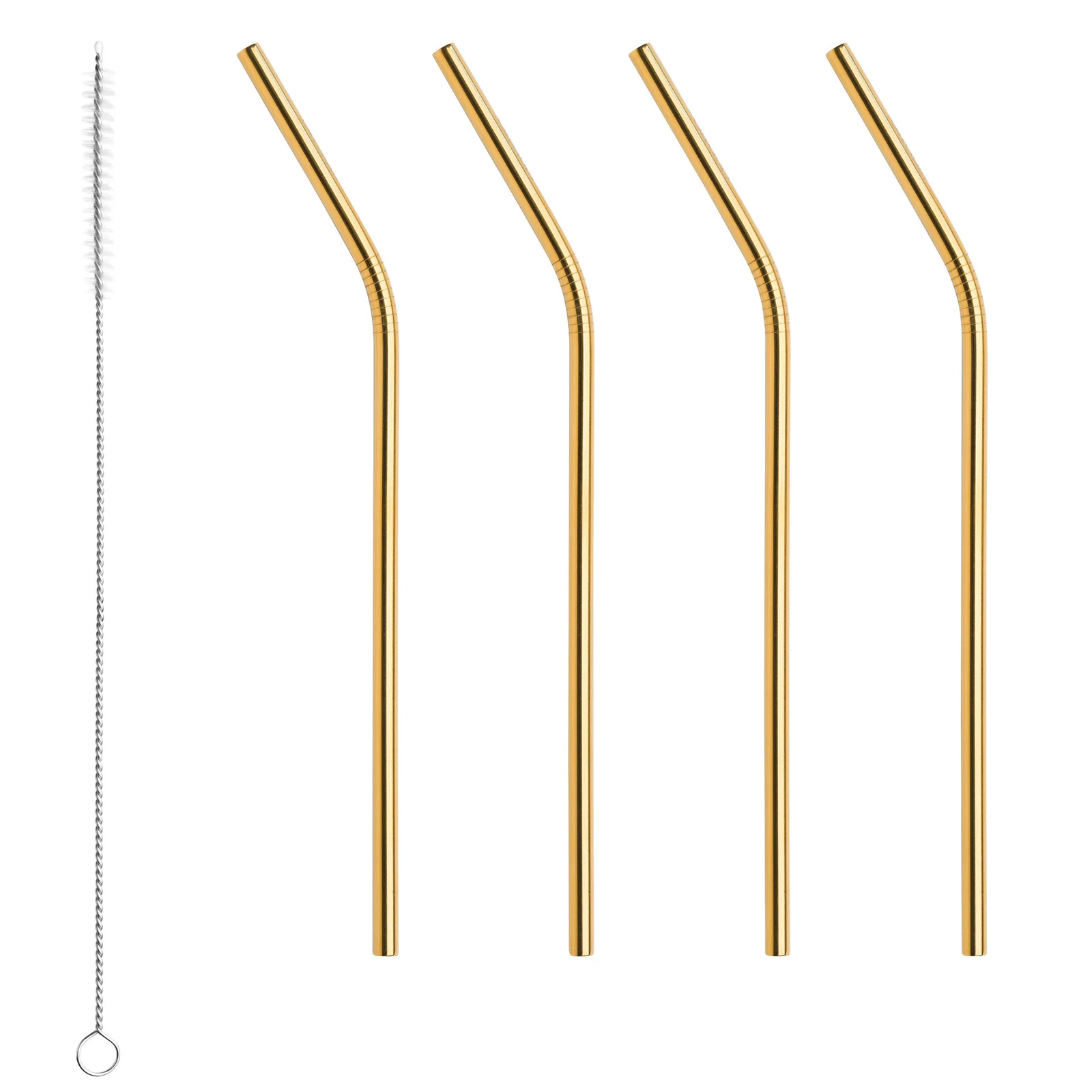 Orrefors Peak rietjes 4-pack Messing