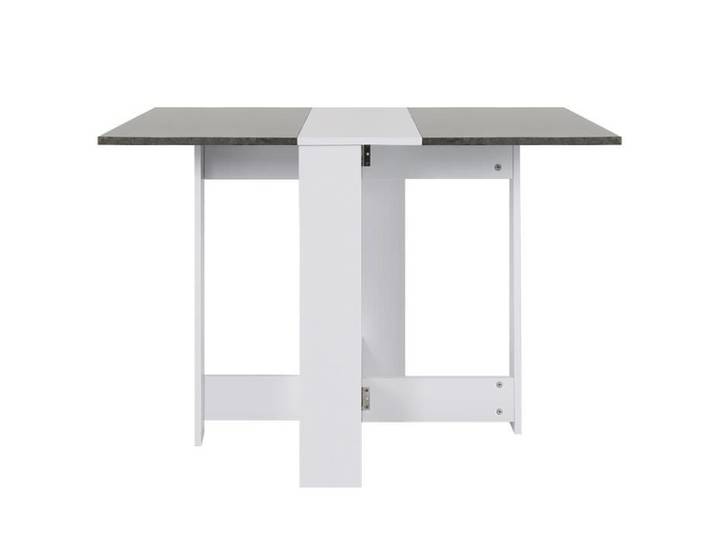 Table basse pliante MixMest! - Blanc + béton - Contemporain - Design