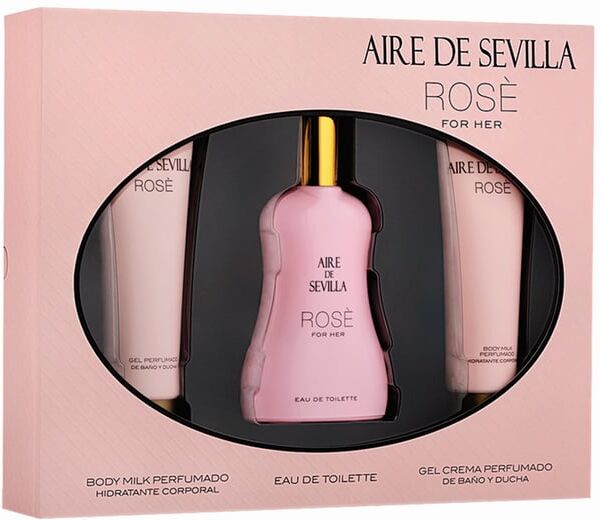 Aire Sevilla Rose EDT 100 ml Conjunto 3 Peças