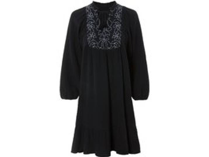 ESMARA® Robe mousseline pour femme, en pur coton. (noir, 36)