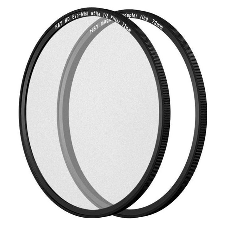 H&Y HD EVO White Mist 1/2 Filter 72mm (72 mm, Black Mist Filter) (HY-EW2-72)