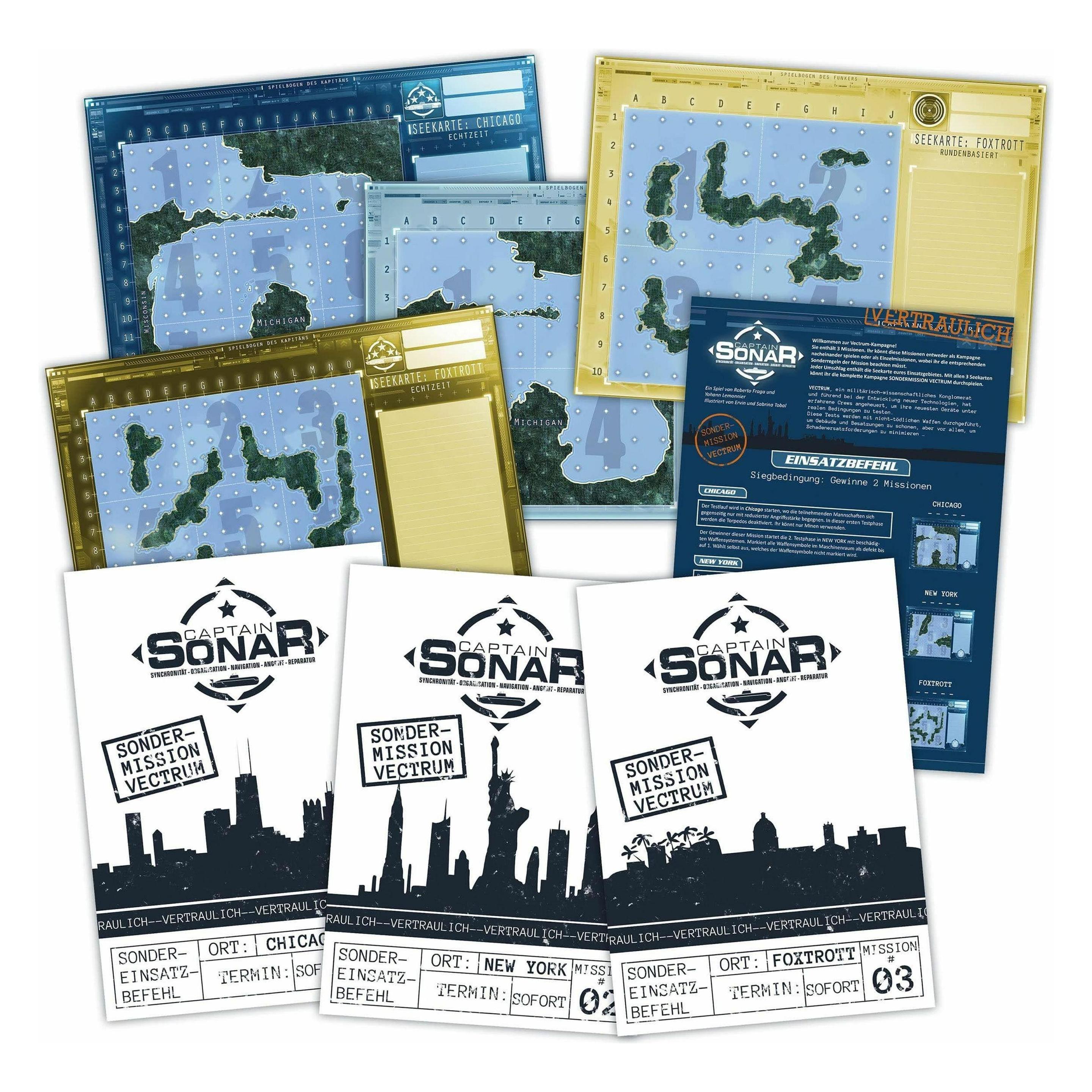 Pegasus 90006G - Captain Sonar: Mission Vectrum (Mini-Erweiterung) (Deutsch, 4 - 8 Spieler) (90006G)