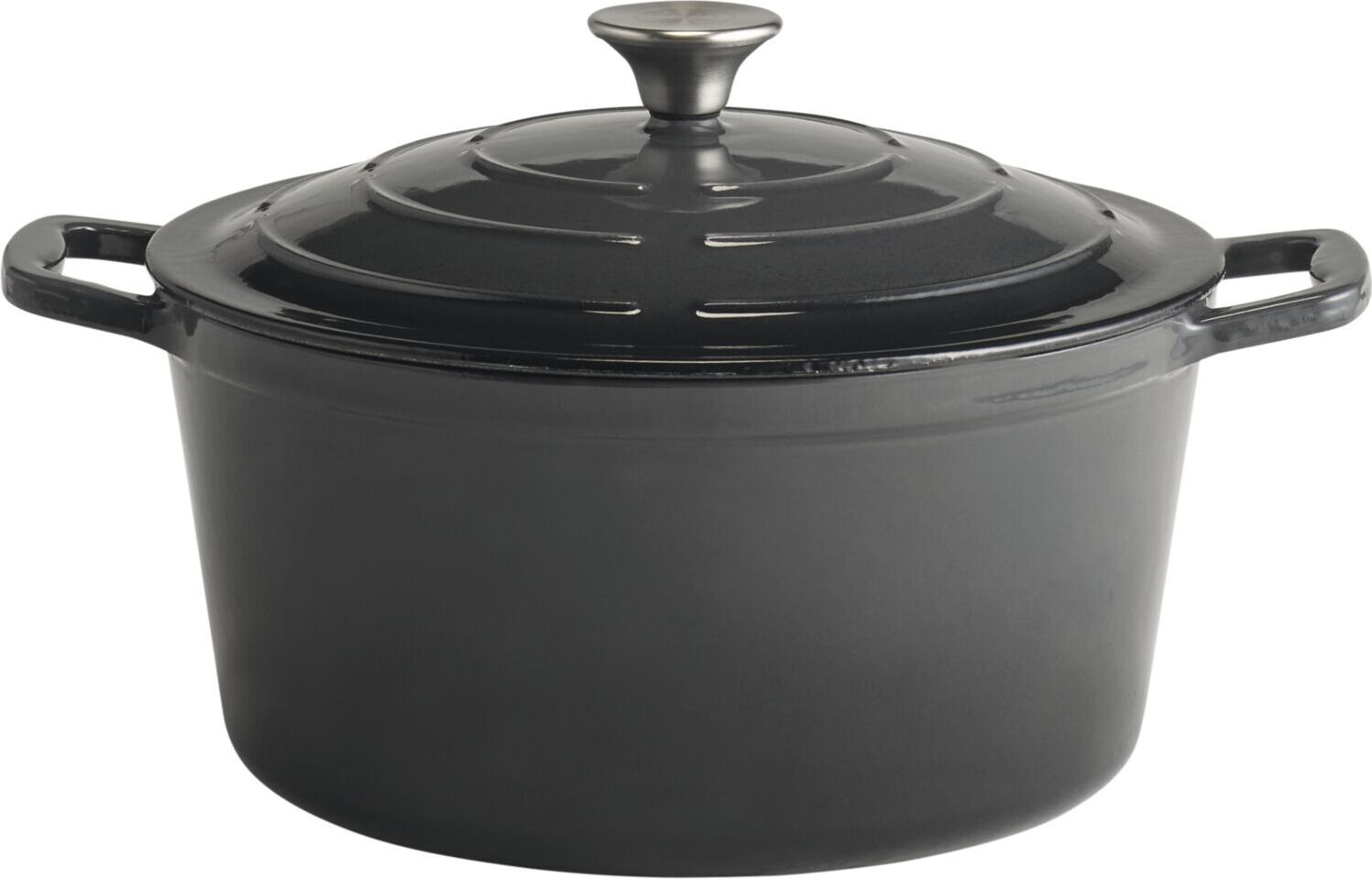 APS 5STARS Kookpan met deksel, 6,0 liter, antraciet, APS 88307
